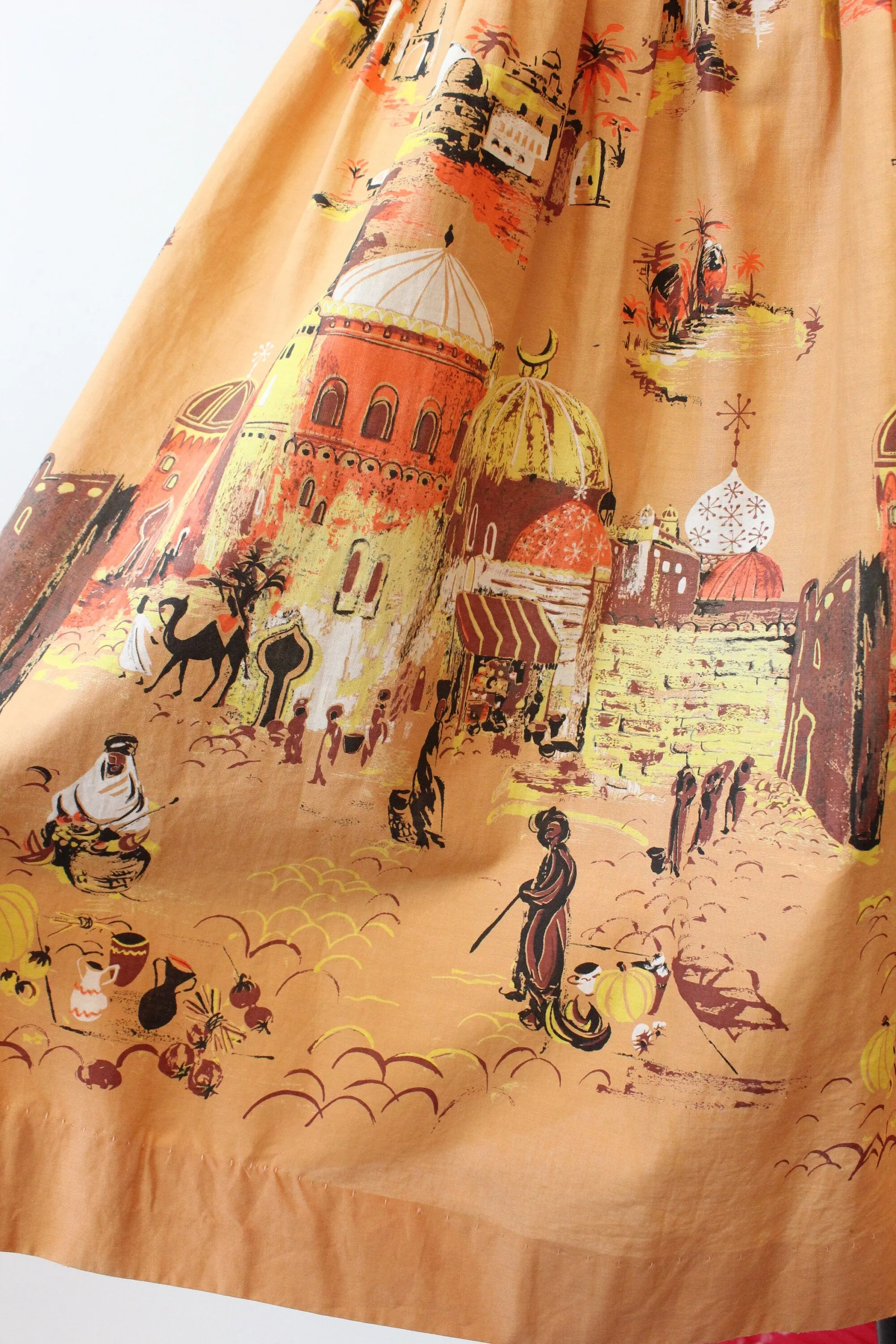 1950s millworth CASBAH novelty print skirt xs | new spring summer