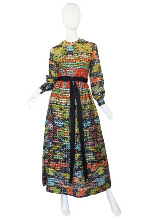 1960s Sequin on Silk Kiki Hart Gown