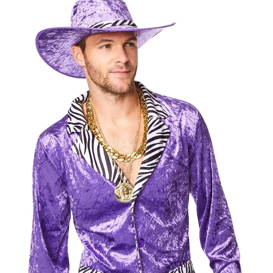1980s Pimp Suit in Purple