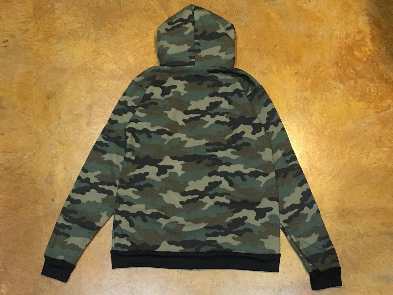 3510CMO Royal Apparel Camo Fleece Full Zip Hoody