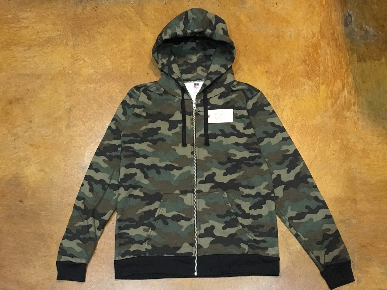 3510CMO Royal Apparel Camo Fleece Full Zip Hoody