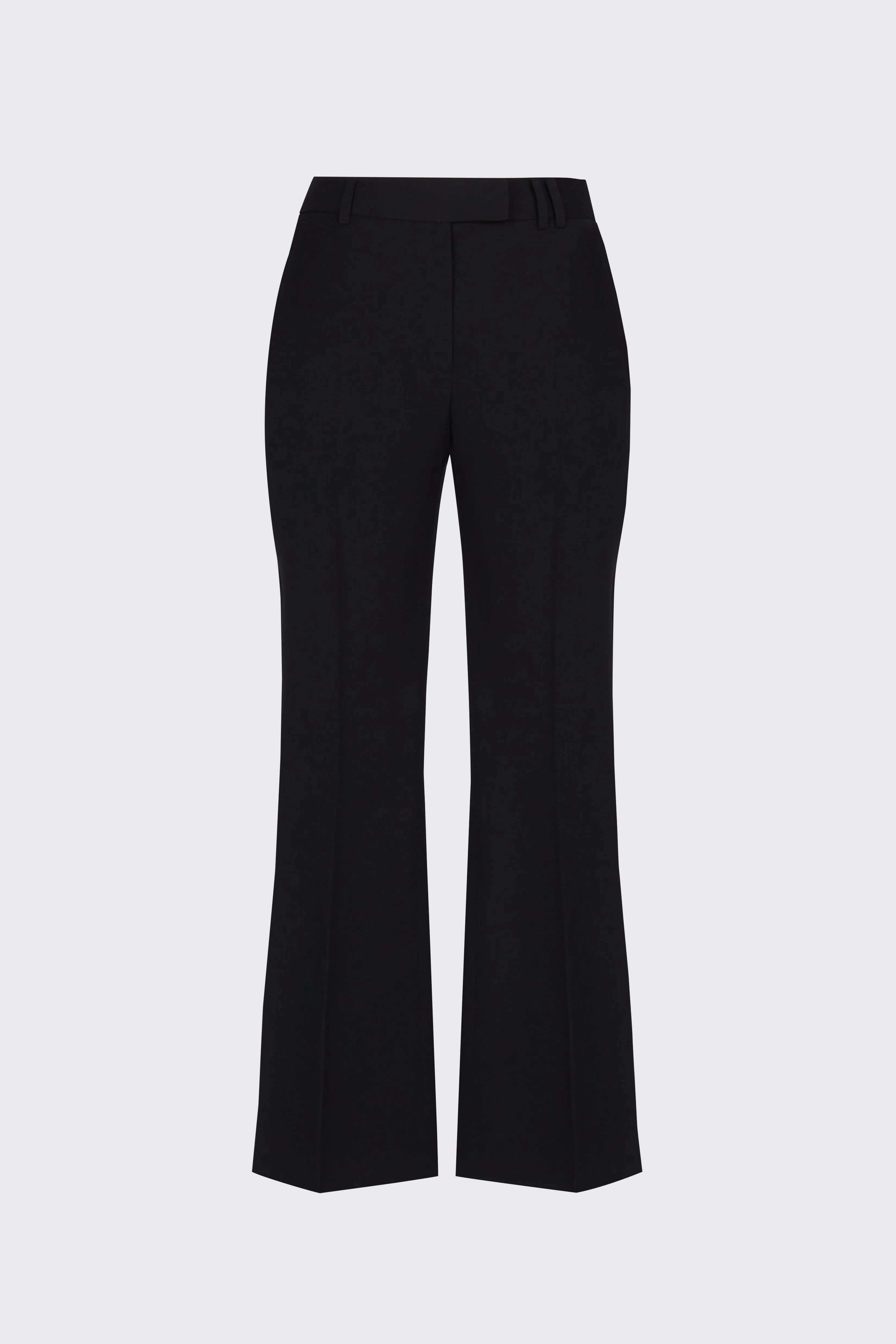 [60% OFF] Black cropped flow flare trousers