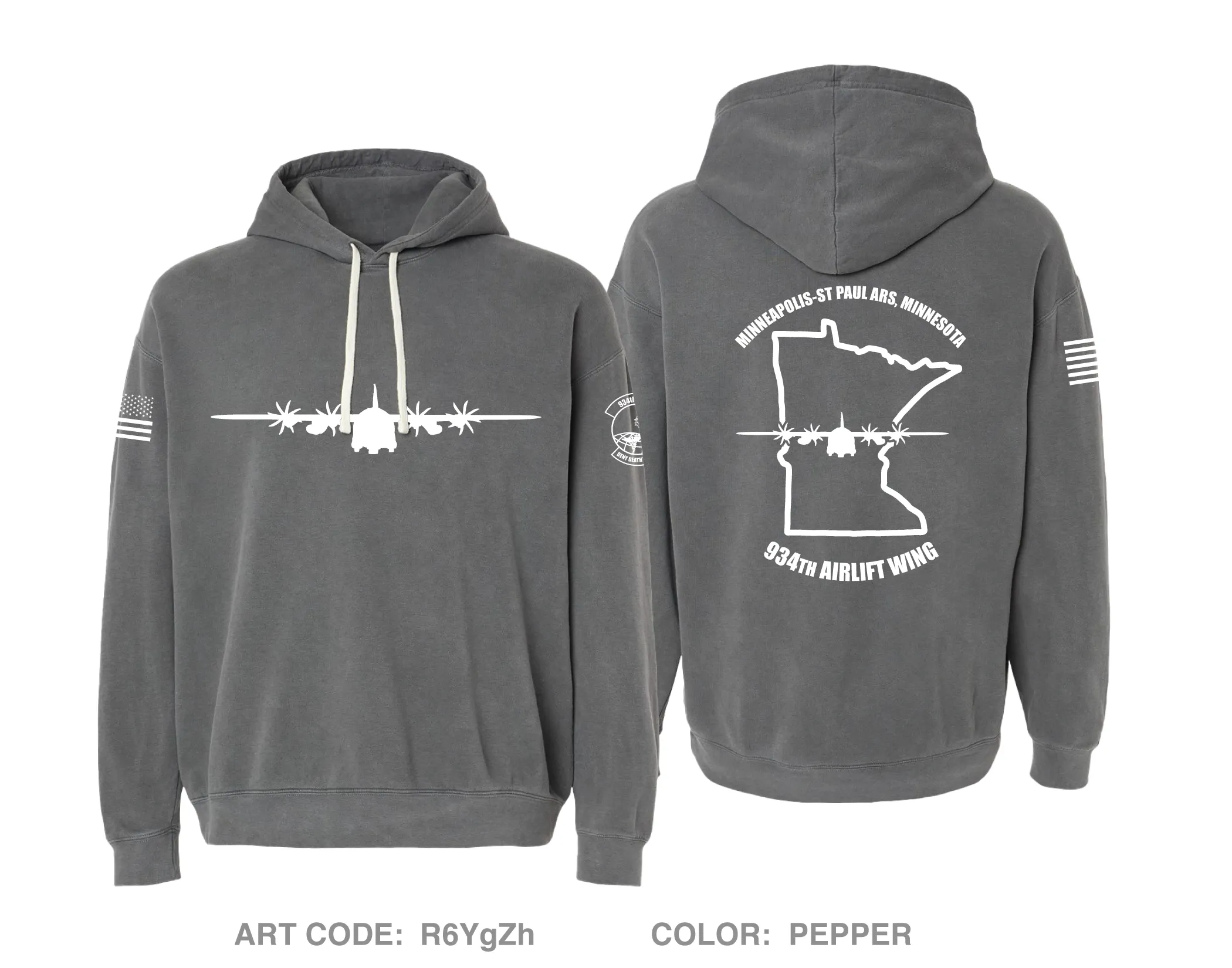 934th AES Comfort Unisex Hooded Sweatshirt - R6YgZh