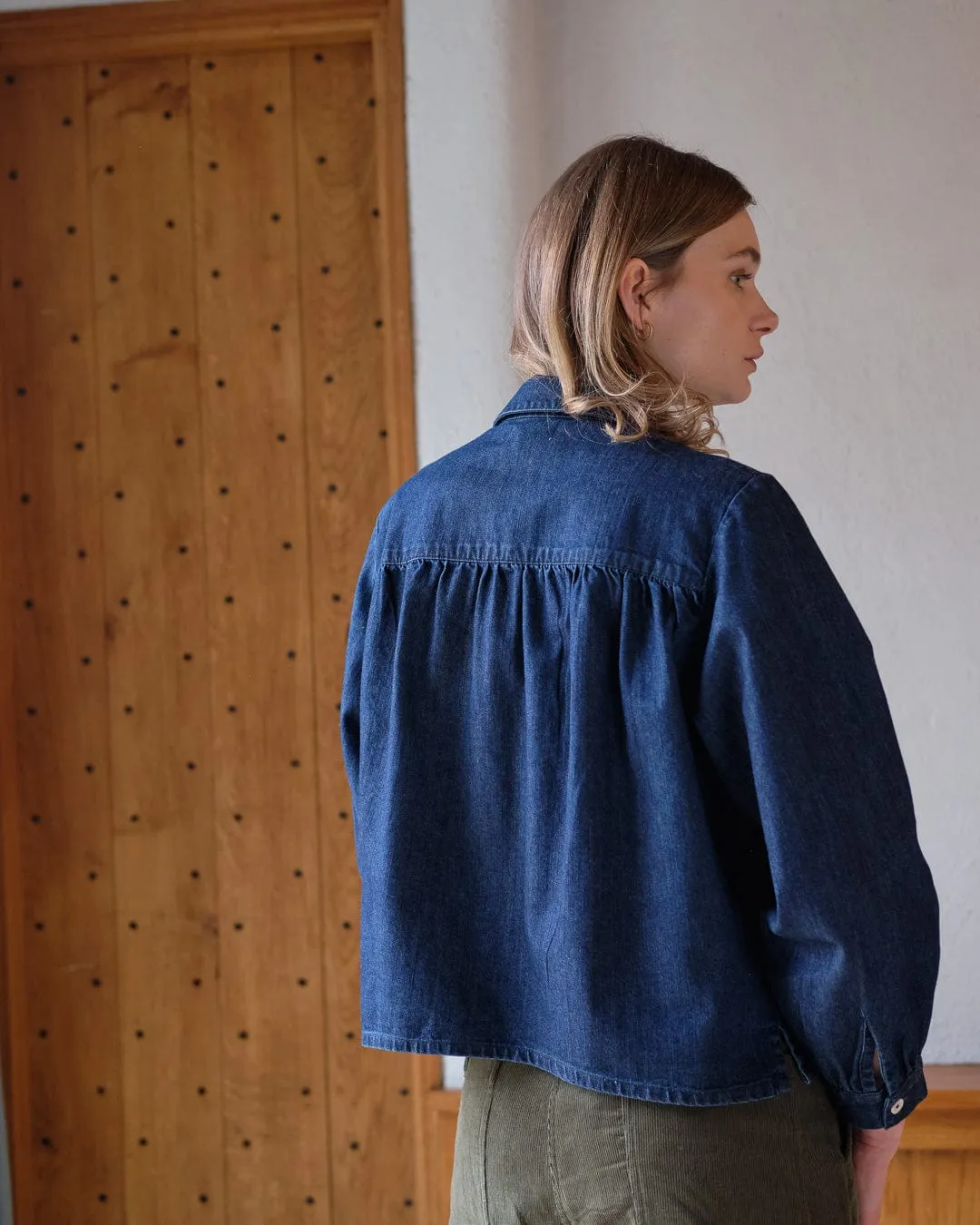 Ada Women's Cotton Blouse | Blue