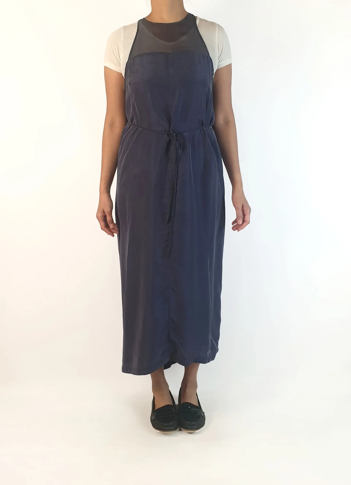 Alpha 60 navy silky feel dress size 10