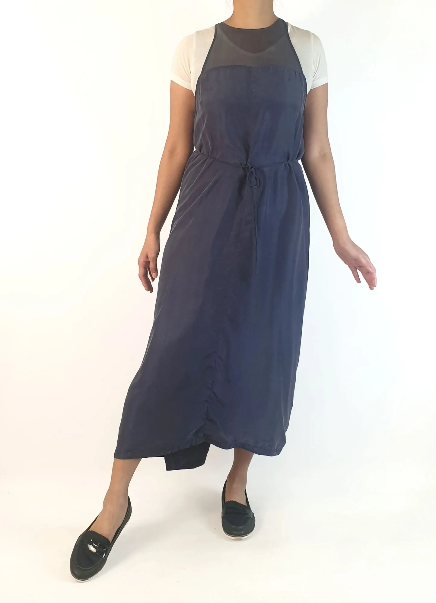 Alpha 60 navy silky feel dress size 10