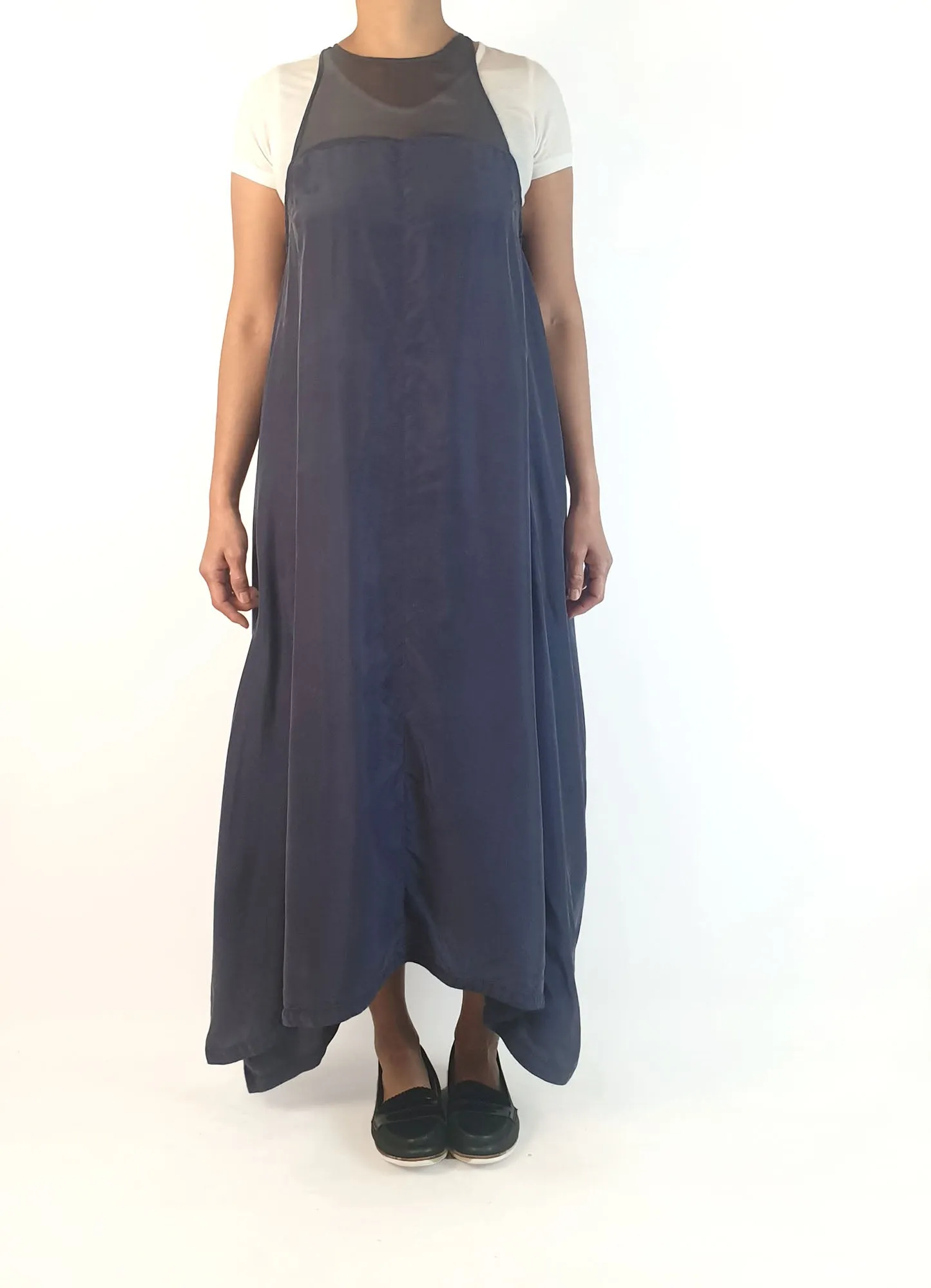 Alpha 60 navy silky feel dress size 10