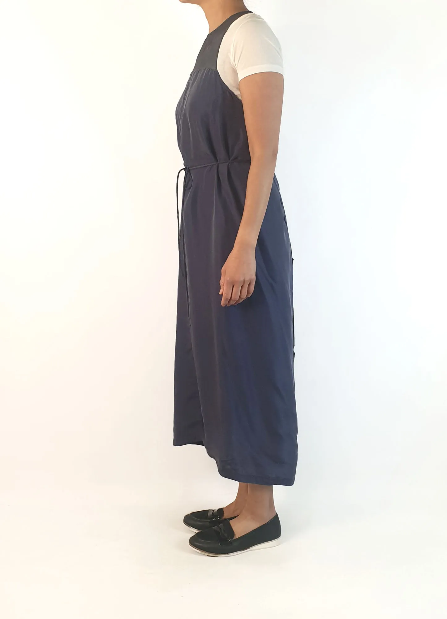 Alpha 60 navy silky feel dress size 10