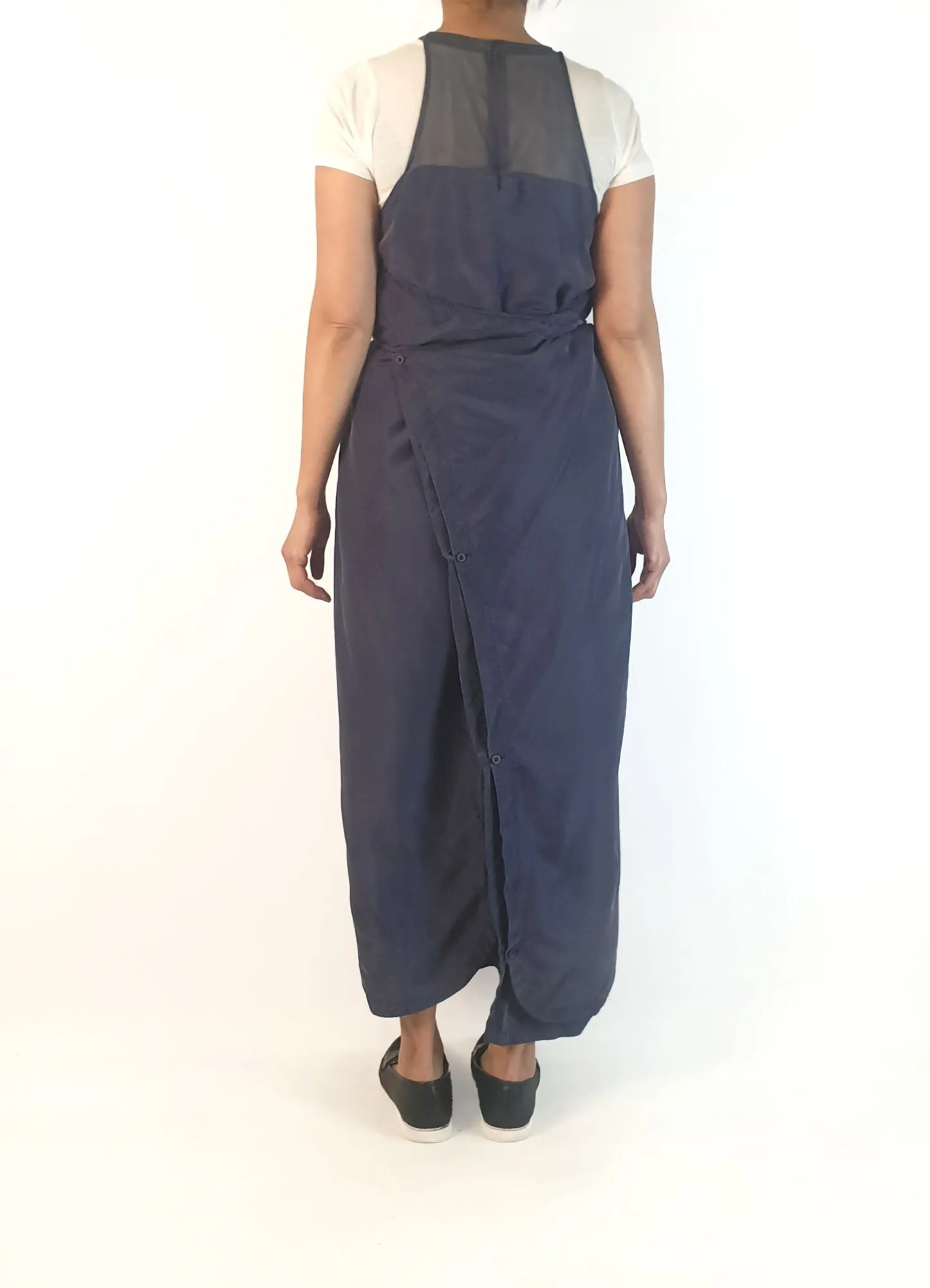 Alpha 60 navy silky feel dress size 10