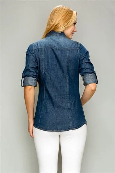American Blue - Denim Top Dark Blue - Pack of 6