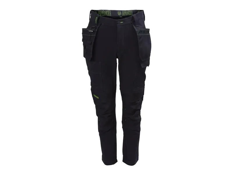 Apache Calgary Black Stretch Holster Trousers Waist 30in Leg 33in
