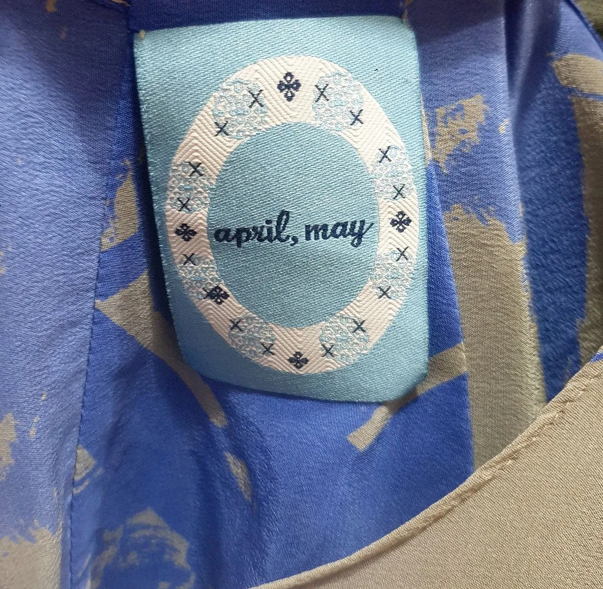 April, May silk top size small