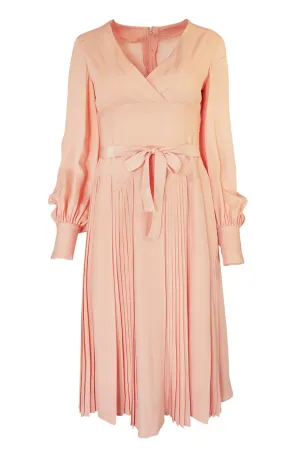 A/W 1973 Christian Dior Haute Couture Intricately Pleated Silk Dress
