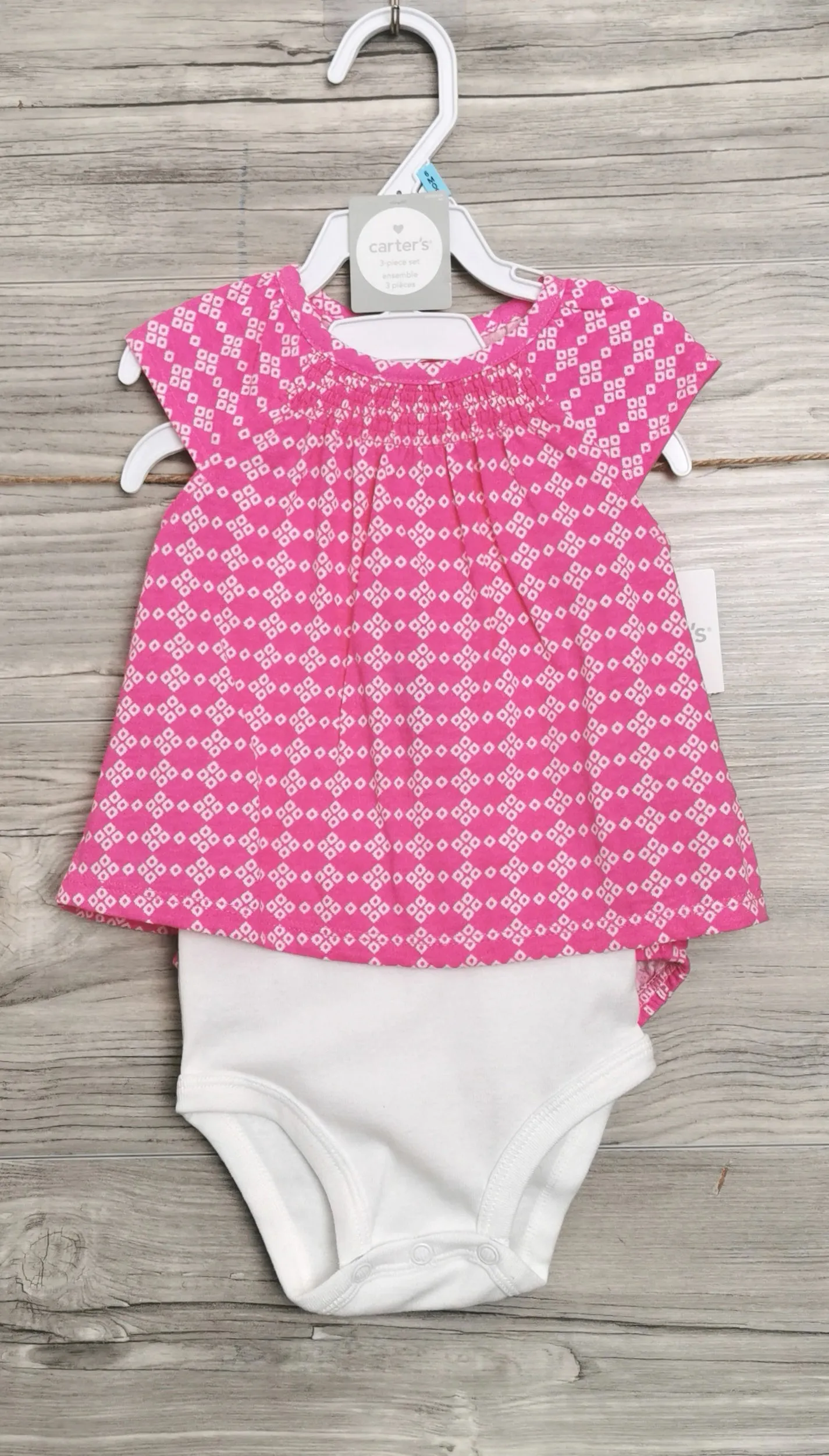 BABY GIRL SIZE 6 MONTHS - CARTER'S, 3-Piece Matching Summer Outfit NWT B42