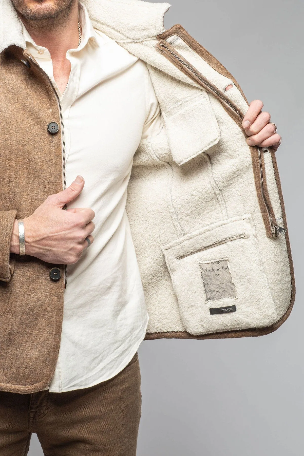Bale Sherpa Jacket In Tan