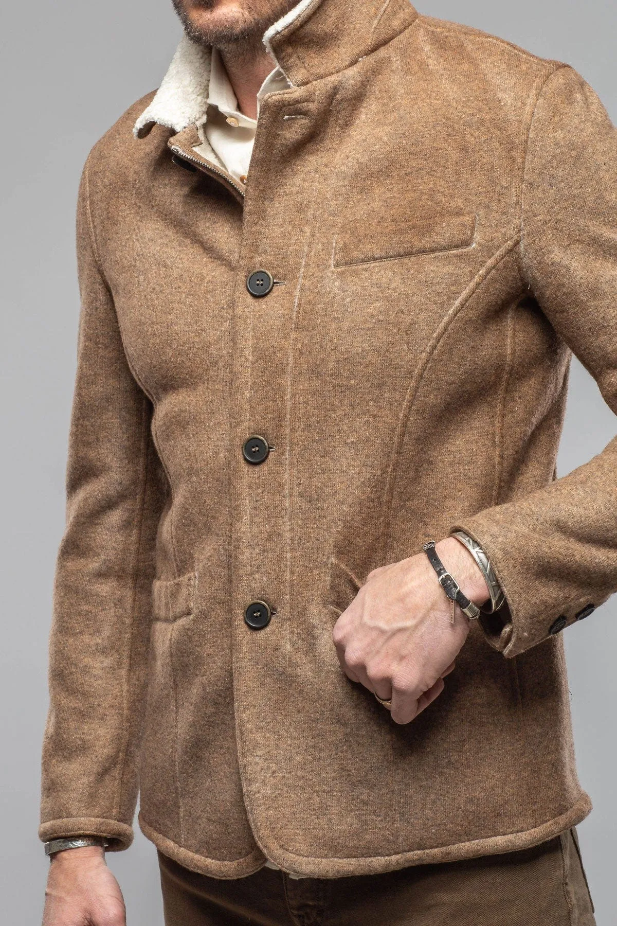 Bale Sherpa Jacket In Tan
