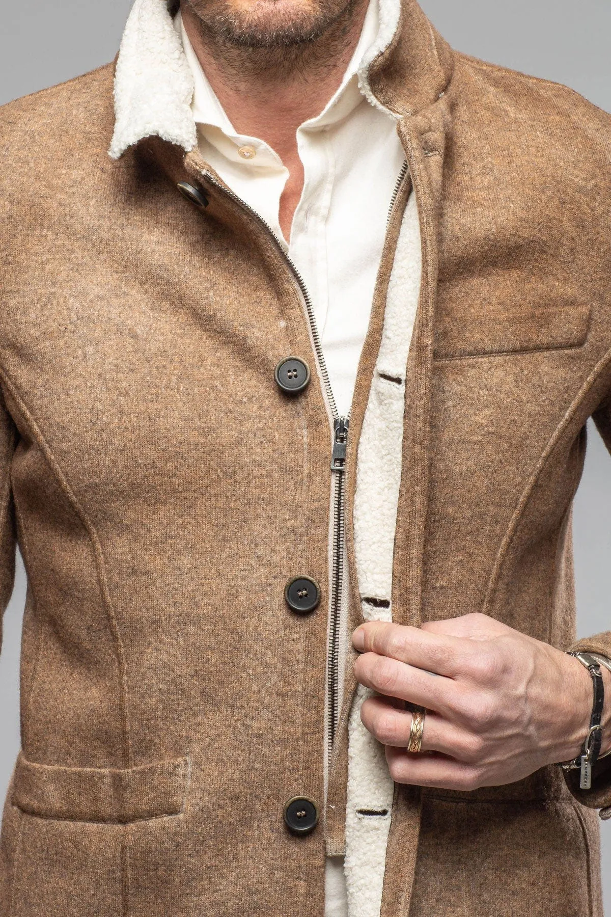 Bale Sherpa Jacket In Tan