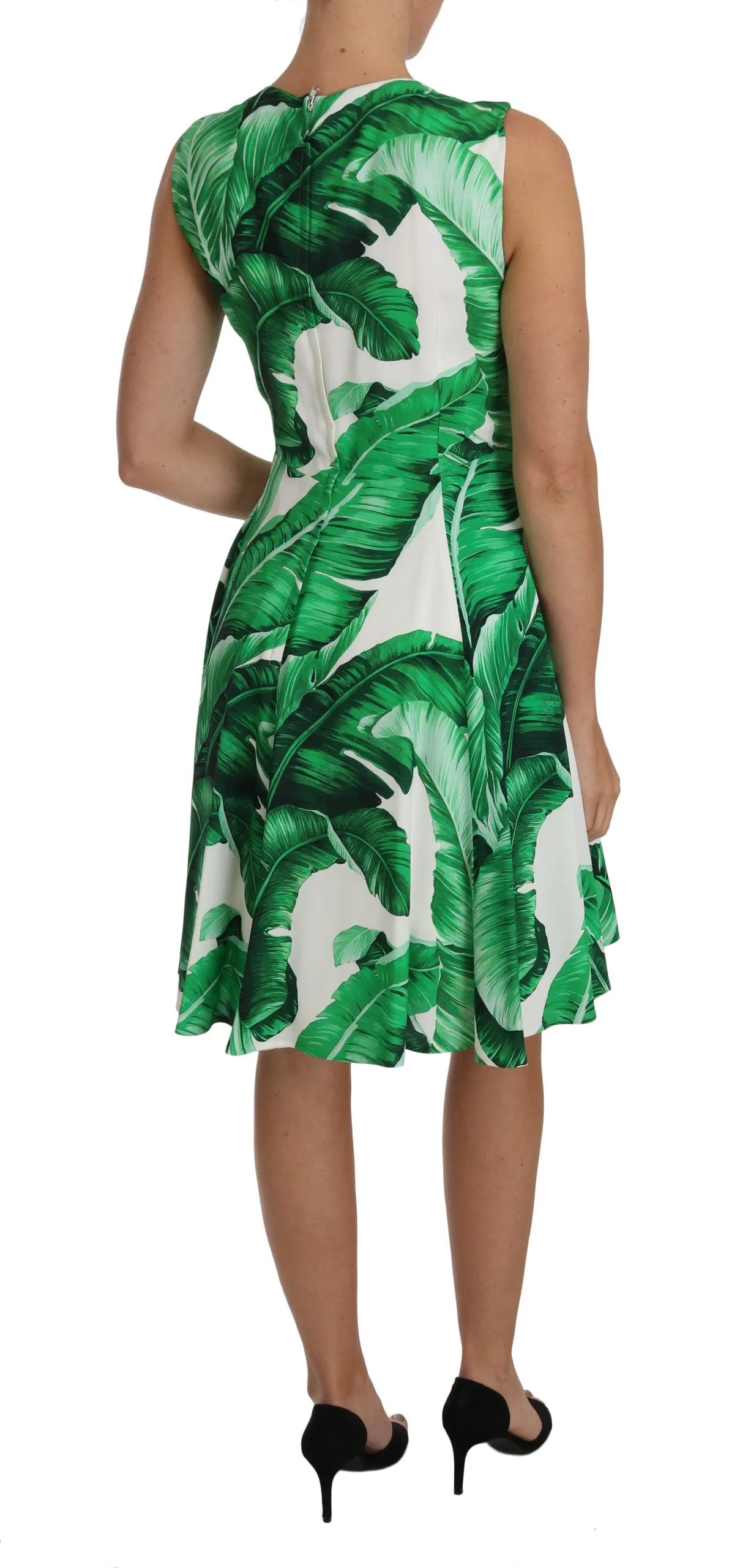Banana Leaf A-Line Mini Short Gown Dress