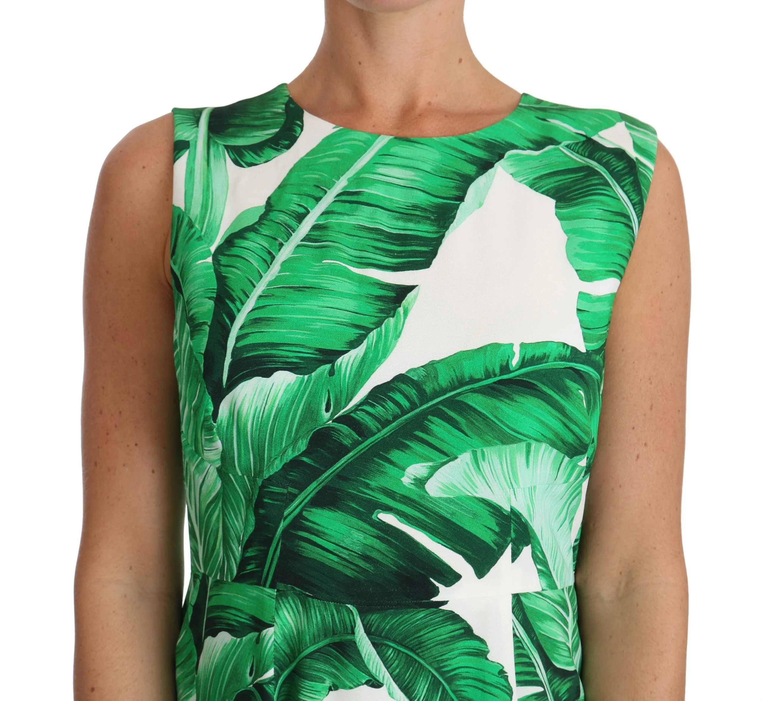 Banana Leaf A-Line Mini Short Gown Dress