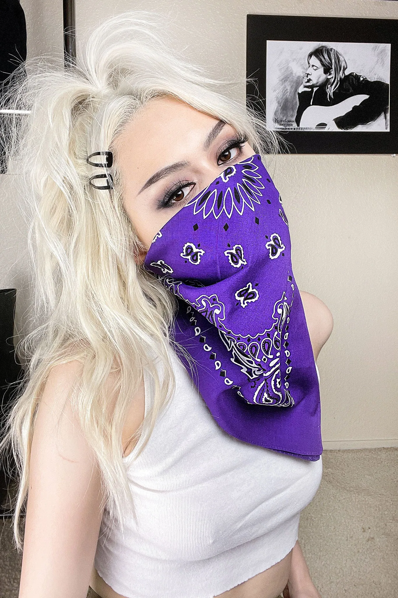 Berry Paisley Bandana