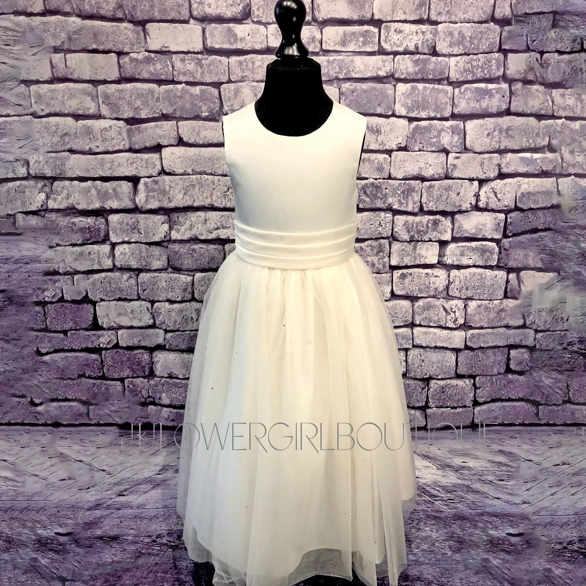 Betsy Ivory Flower Dress