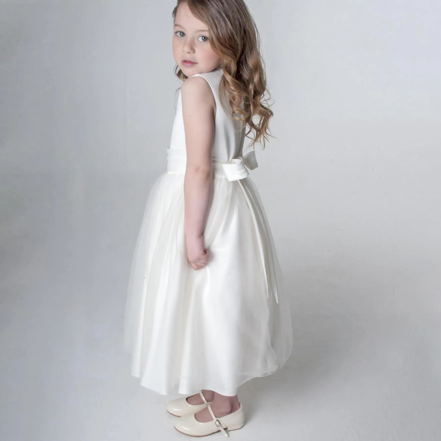 Betsy Ivory Flower Dress
