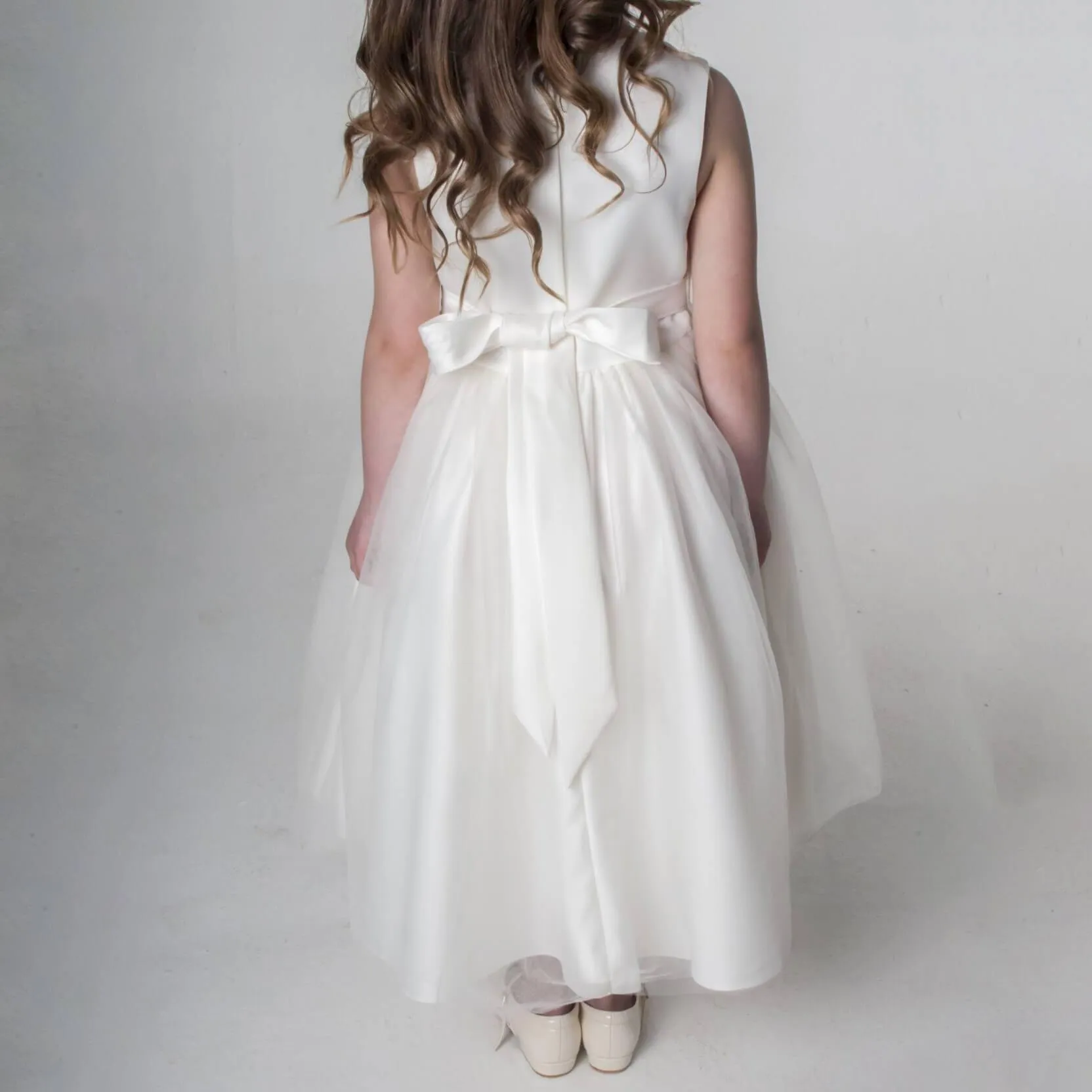 Betsy Ivory Flower Dress