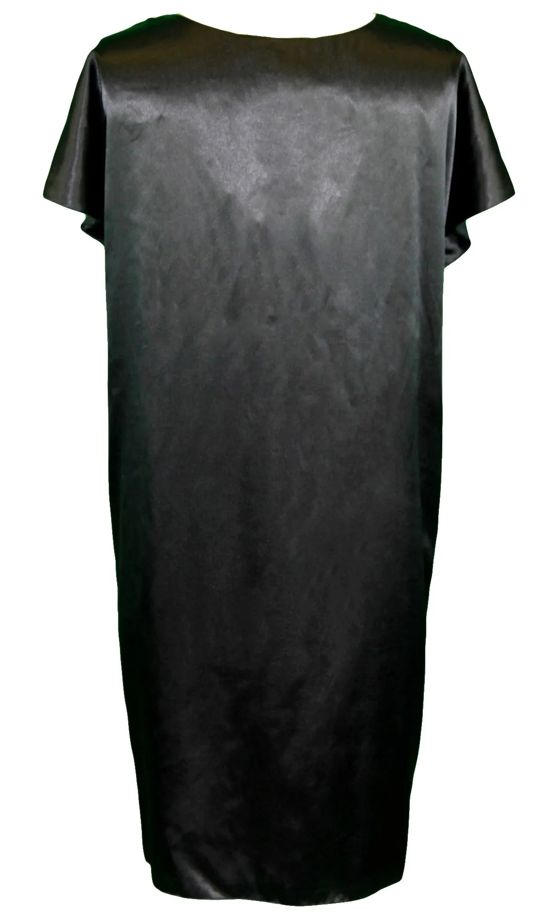 BETTY BLUE Women's Black Detailed Panther Trim Shift Dress IT Sz 42 NWT $464