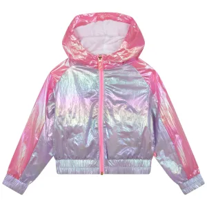 Billie Blush - Hooded Iridescent Windbreaker