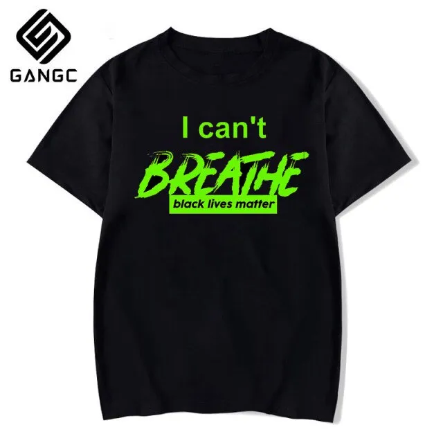 black lives matter George floyd I can’t breathe shirt Summer Fashion Vintage Tshirt Print Tops Fashion Short Sleeve Casual Tee
