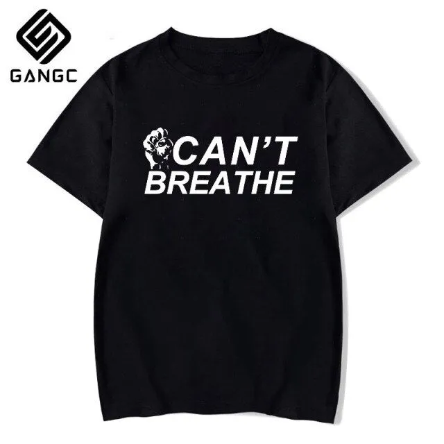 black lives matter George floyd I can’t breathe shirt Summer Fashion Vintage Tshirt Print Tops Fashion Short Sleeve Casual Tee