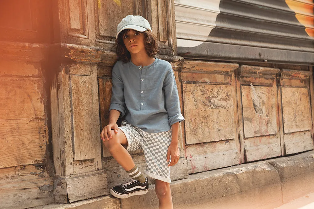 Blue Oncle Gauze Shirt