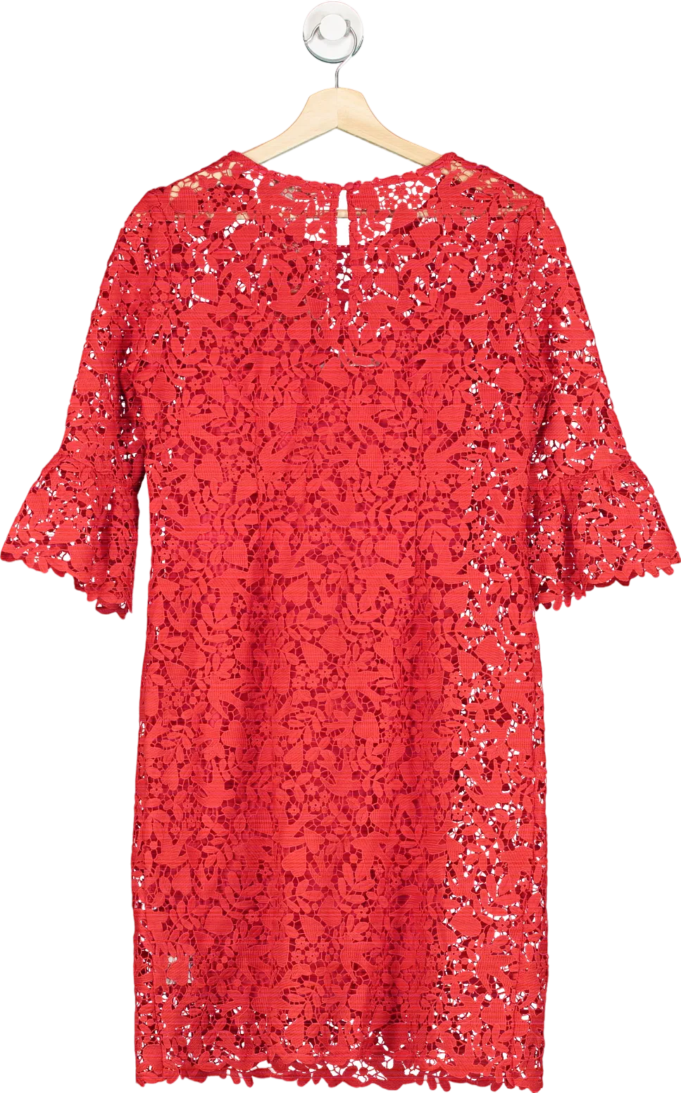 Boden Red Lace Shift Dress UK 10R