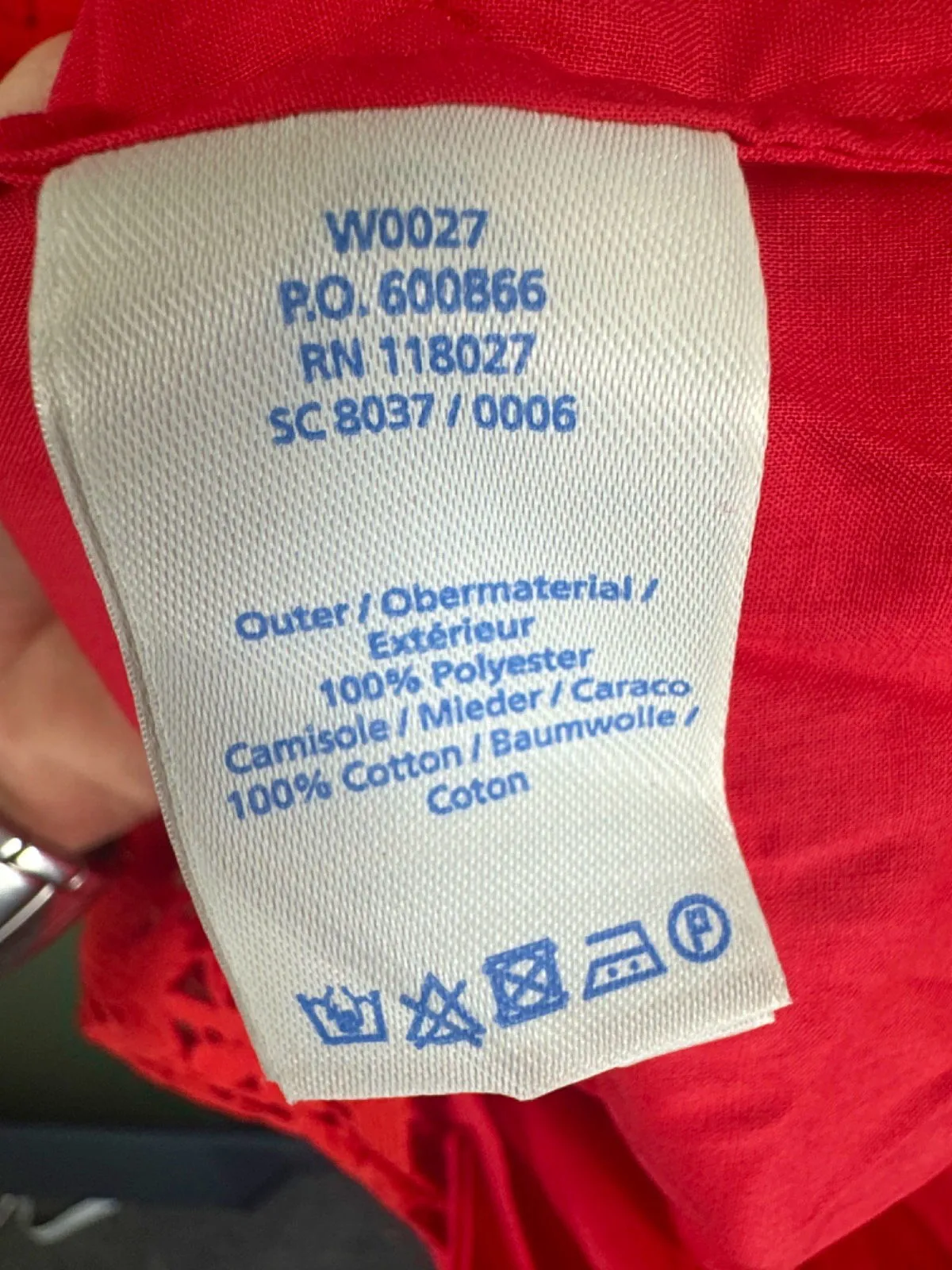 Boden Red Lace Shift Dress UK 10R