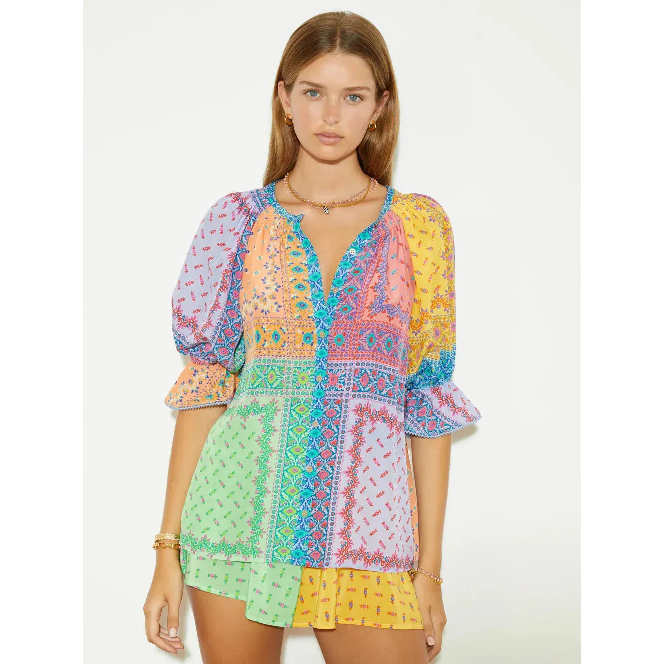 BON BON SILK BLOUSE