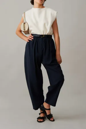 BRADY TROUSER | BLACK DRAPE