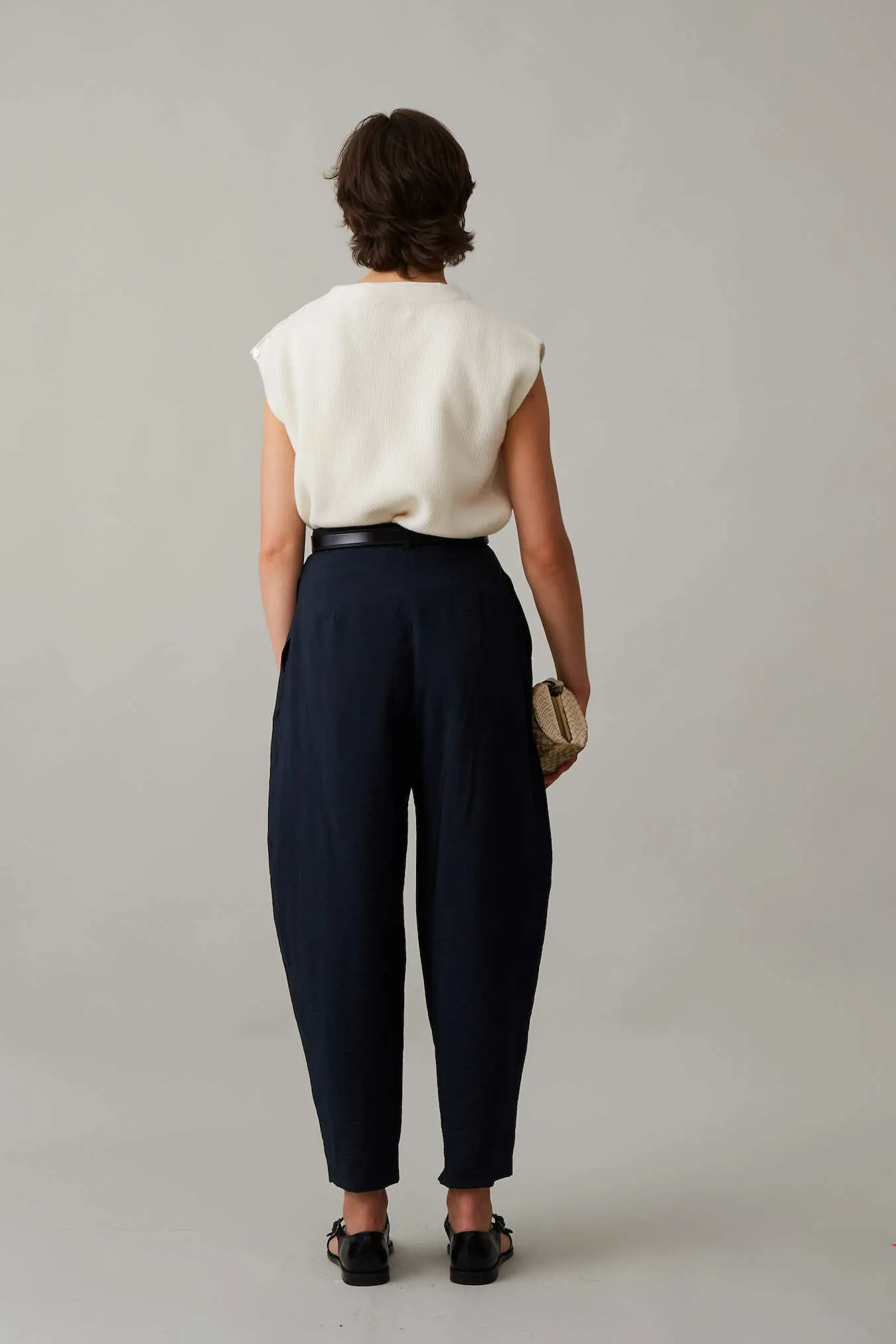 BRADY TROUSER | BLACK DRAPE