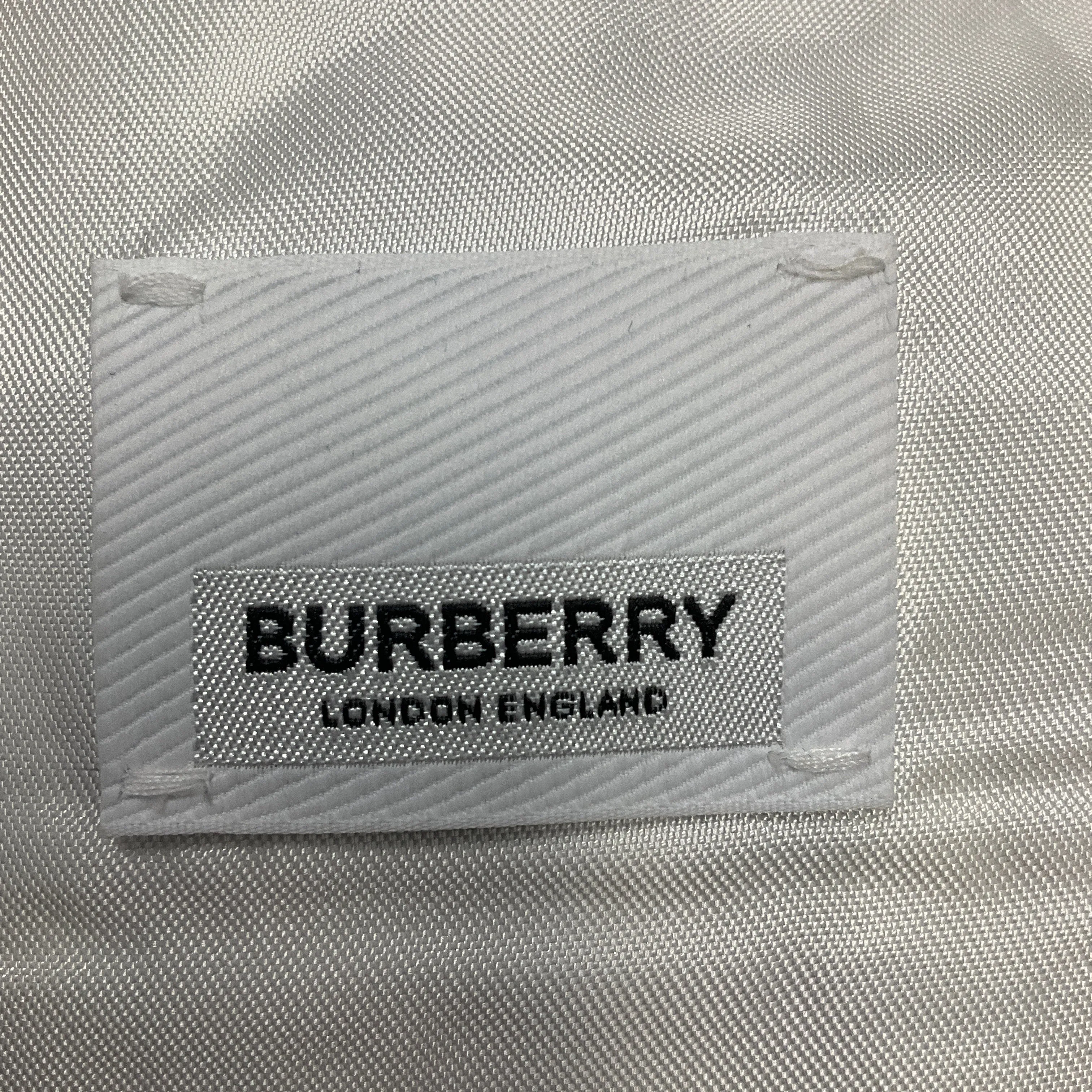 Burberry Black / White Gingham Cropped Trousers