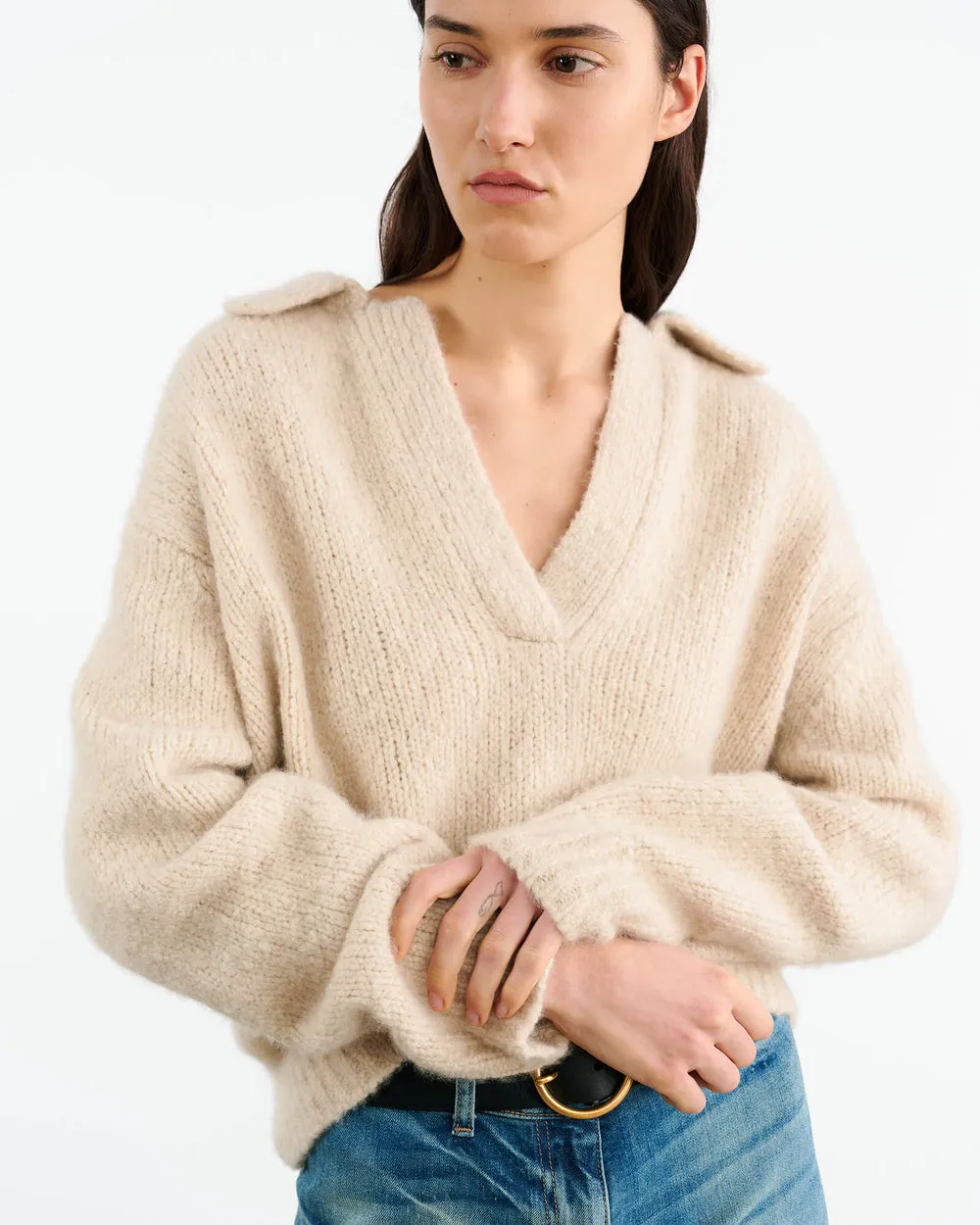 Callen Sweater - Beige Melange