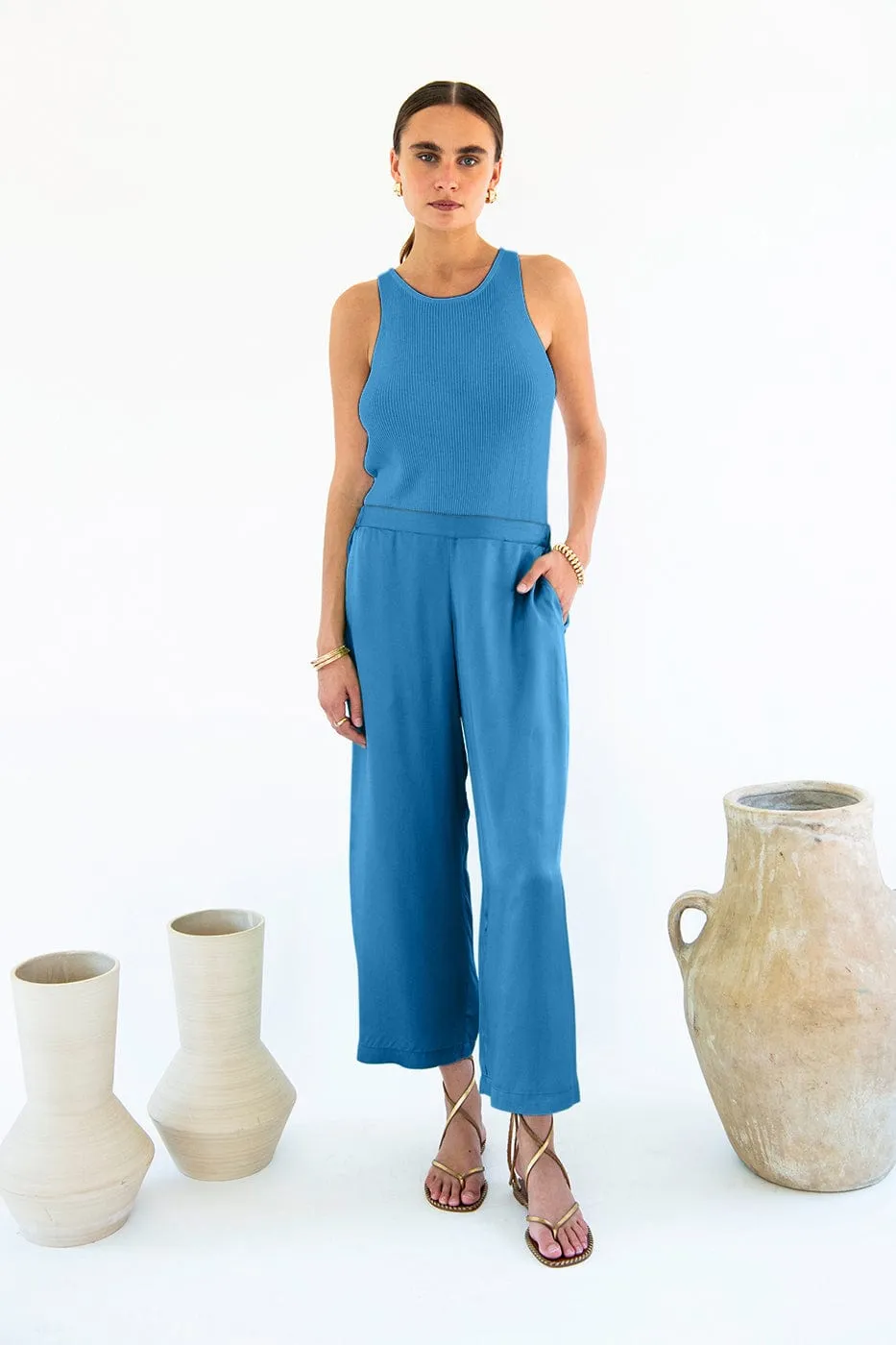 Carina TENCEL ™ Modal Cropped Palazzo Trousers | Multiple Colours