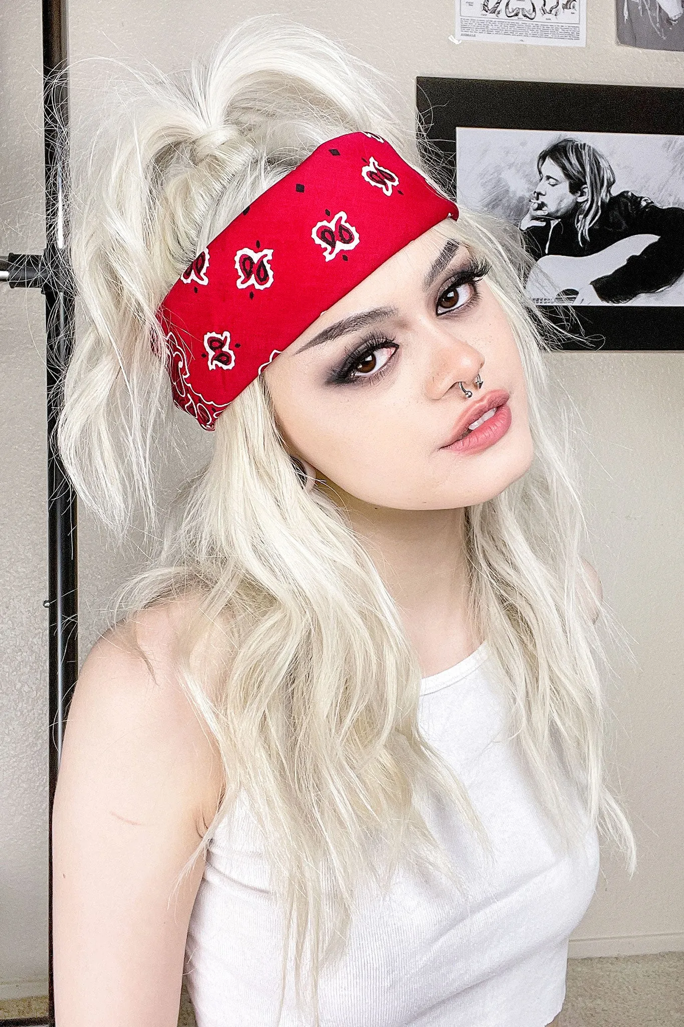 Cherry Paisley Bandana