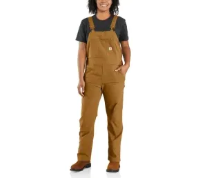 CL102438-XL Tall-CarhBrn Carhartt Double Front Bib UNLINED Overalls "Crawford"