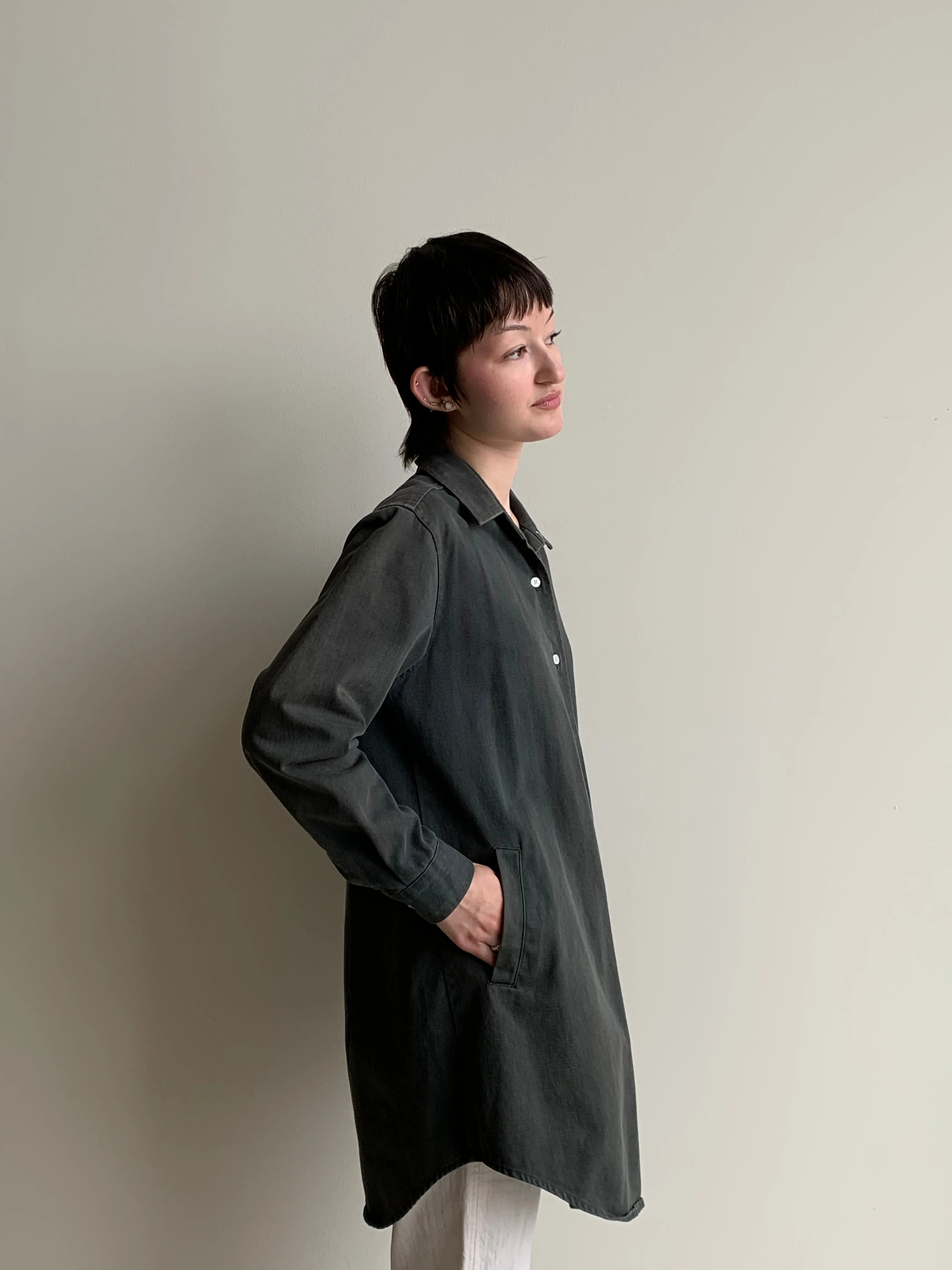 Cotton shirt jacket