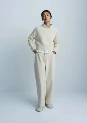 Cotton Sweater, Natural