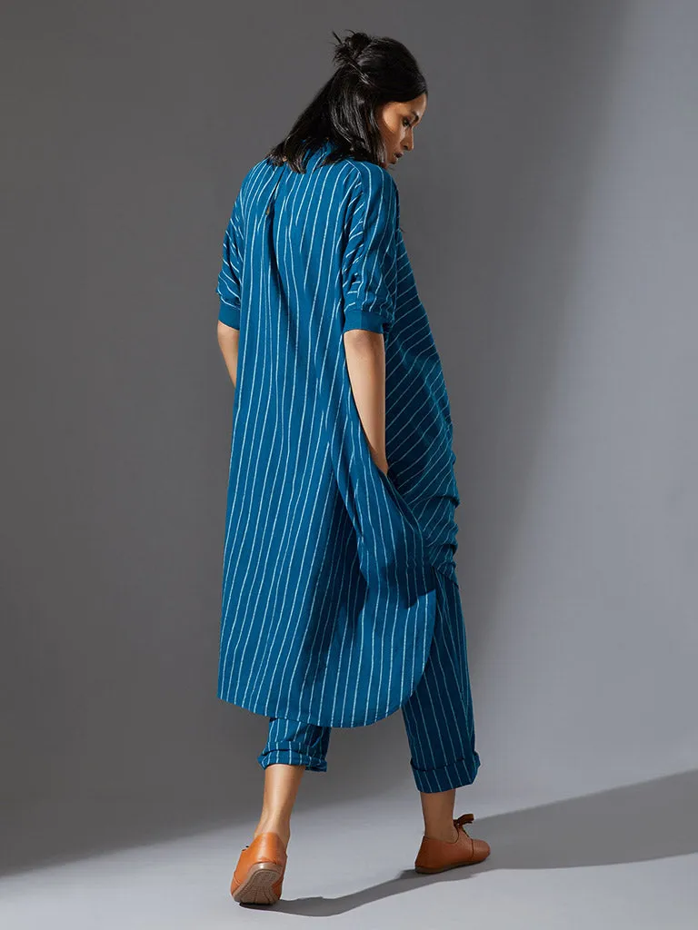 Cowl Tunic With Ribbed Collar