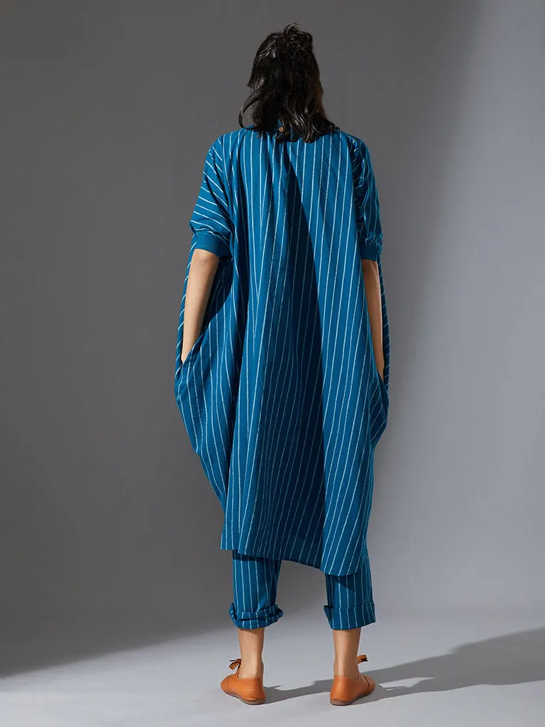 Cowl Tunic With Ribbed Collar