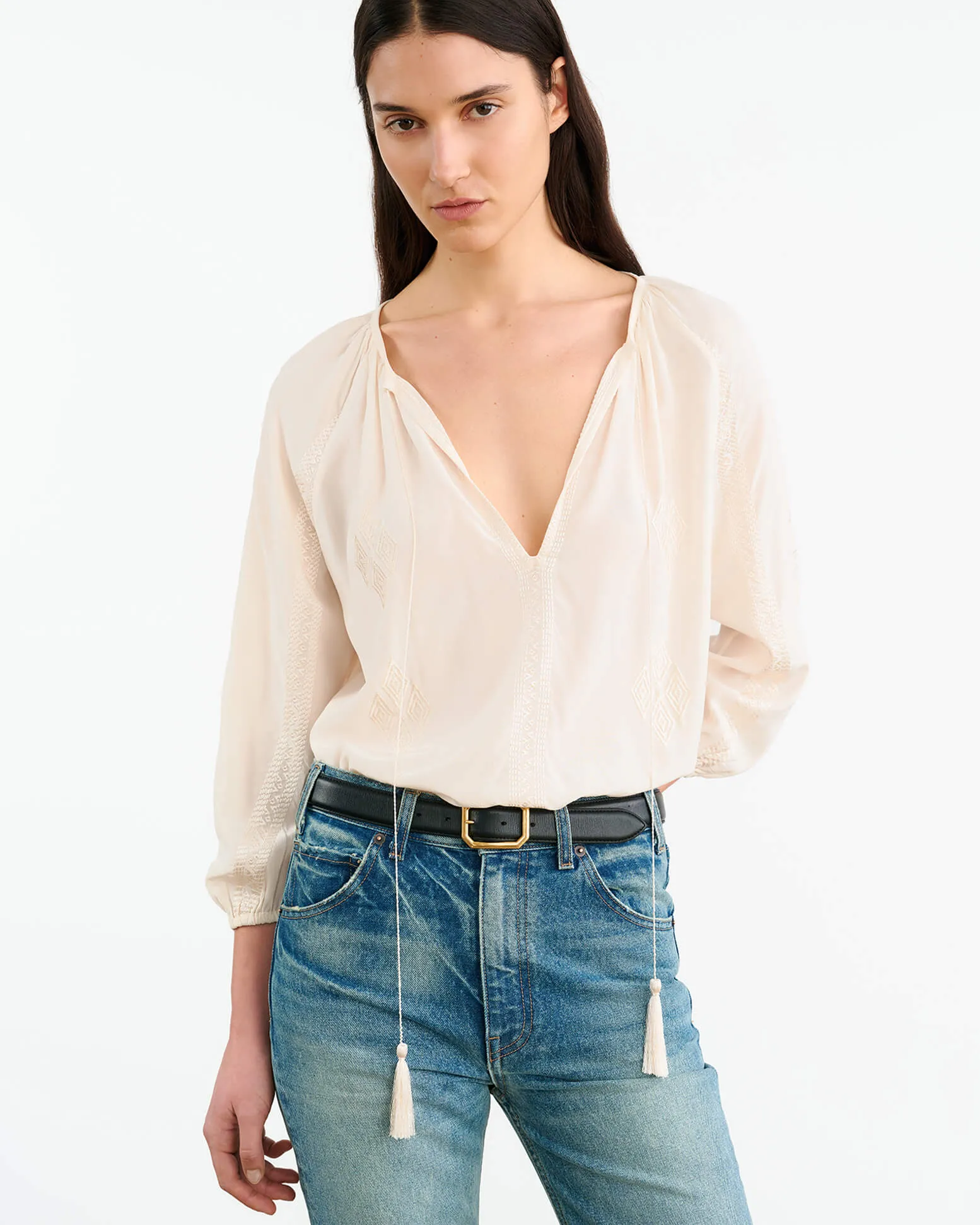 CRISTO SILK BLOUSE