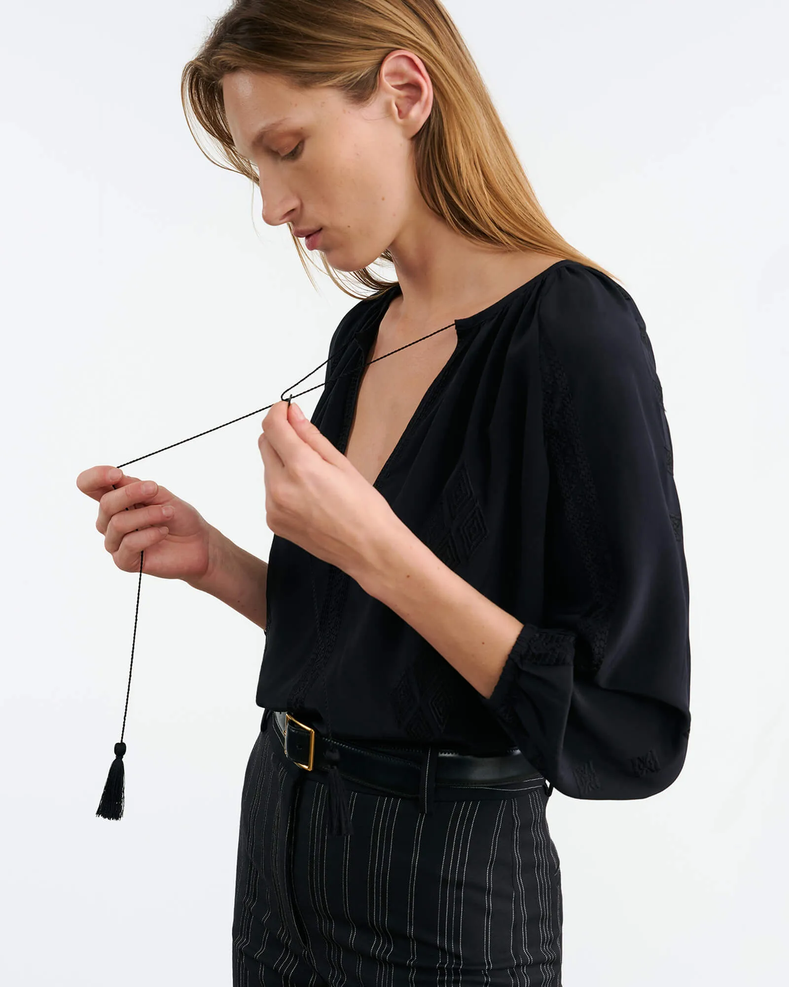 CRISTO SILK BLOUSE