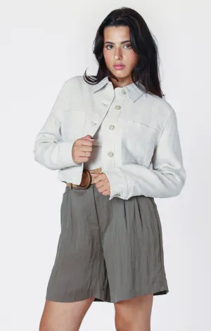 CROPPED UTILITY JACKET