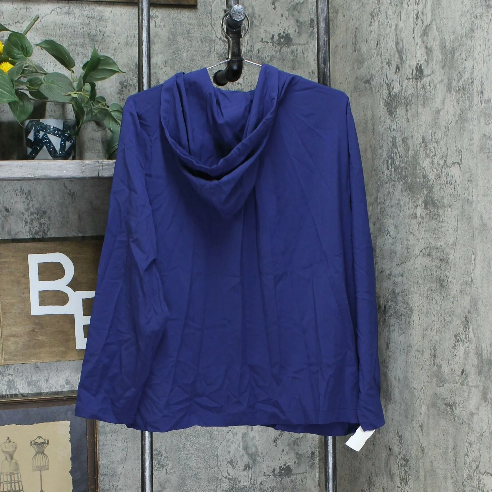 Cuddl Duds Plus Size Lightweight Stretch Woven Zip-Up Hoodie Jacket